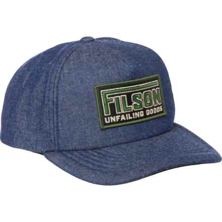 Filson Harvester Baseball Cap (For Men) in Dark Indigo/Shield Tan
