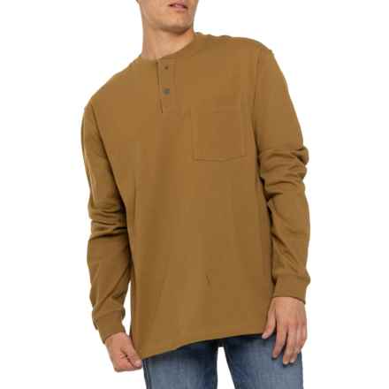 Filson Henley Shirt - Long Sleeve in Gold Ochre
