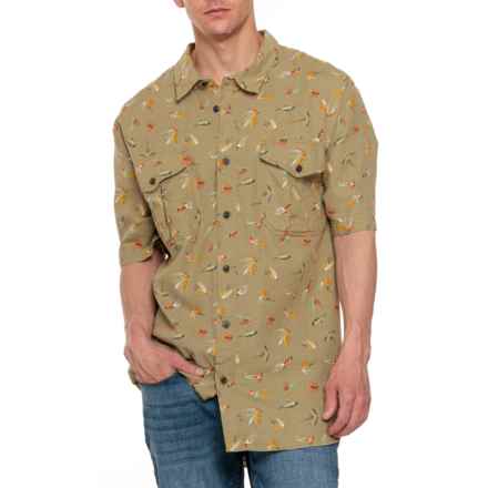 Filson Lightweight Alaskan Guide Shirt - Short Sleeve in Lures/Olive