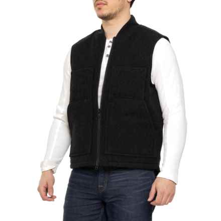 Filson Lined Mackinaw Work Vest - Wool in Charcoal