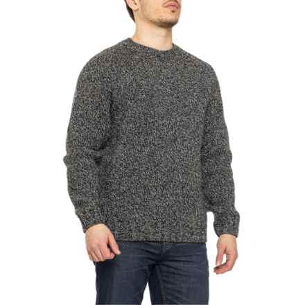 Filson Made in Italy Heritage 3-Gauge Wool Sweater in Black/White Melange