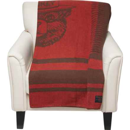 Filson Made in Portugal Cotton Throw Blanket - 54x72” in Red/Brown Smokey