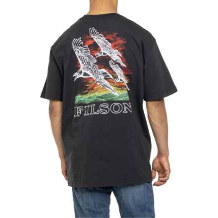 Filson Pioneer Graphic T-Shirt - Short Sleeve in Black Tri Eagle