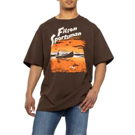 Filson Pioneer Graphic T-Shirt - Short Sleeve in Coffee Canoe