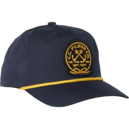 Filson Rope Trucker Hat (For Men) in Navy Anchor