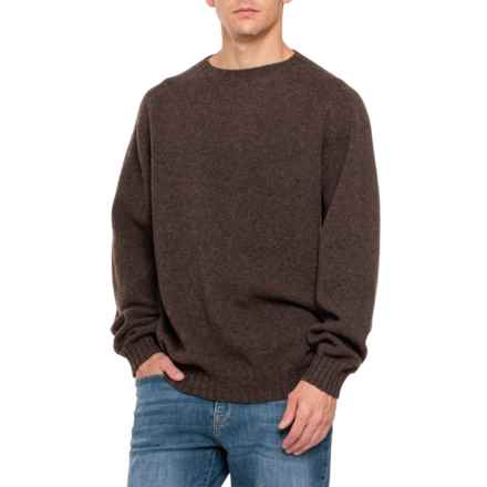 Filson Shetland 5-Gauge Wool Sweater in Dark Walnut