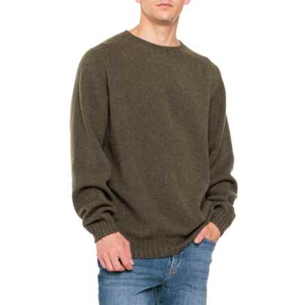 Filson Shetland 5-Gauge Wool Sweater in Loden Olive