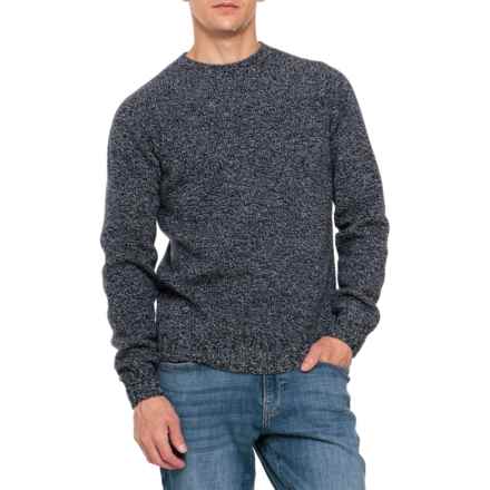 Filson Shetland 5-Gauge Wool Sweater in Navy Marled