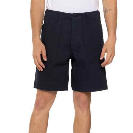 Filson Supply Cotton Canvas Shorts in Midnight Navy