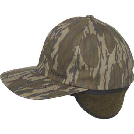 Filson Tin Cloth Baseball Cap with Wool Flap - Insulated (For Men) in Mossy Oak Bottomland