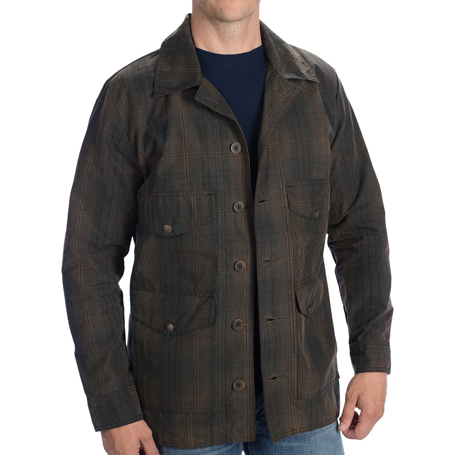 Filson Waxed Tartan Seattle Cruiser Jacket (For Men) 8044R 30