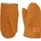 Filson Workshop Shearling Mittens (For Men) in Saddle Brown