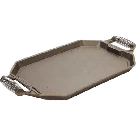 FINEX Cast Iron Double Burner Griddle - 22” in Bronze