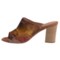 253FG_2 Firenze - Made in Italy Teri Mule Shoes - Leather, Open Toe (For Women)