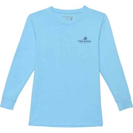 Fish Hippie Big Boys Quatro T-Shirt - Long Sleeve in Carolina Blue