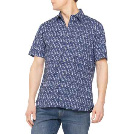 Fish Hippie Rowe Stretch-Woven Shirt - Short Sleeve in Fern