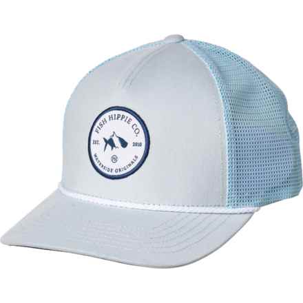Fish Hippie Shiftless Trucker Hat in Grey