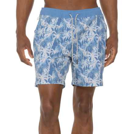 Fish Hippie Volley Swim Trunks - 6”, Built-In Liner in Sailor Multi