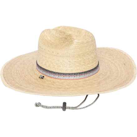 Fishpond Lowcountry Palm Straw Western Hat - UPF 50+ in Tan