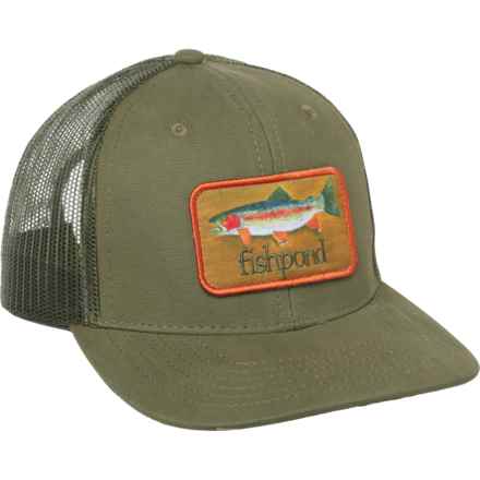 Fishpond Rainbow Trout Trucker Hat in Olive