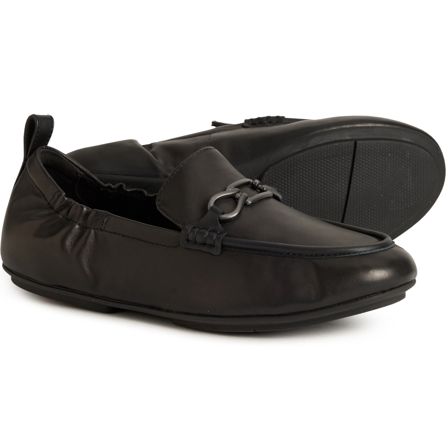 Fitflop Black Loafers Slip-On Comfort ZIZE 13 Amazon.com | FitFlop F-Mode Folded-Leather Flatform Women main image 2