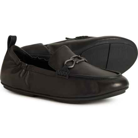 FitFlop Allegro Chain Loafers - Leather (For Women) in All Black