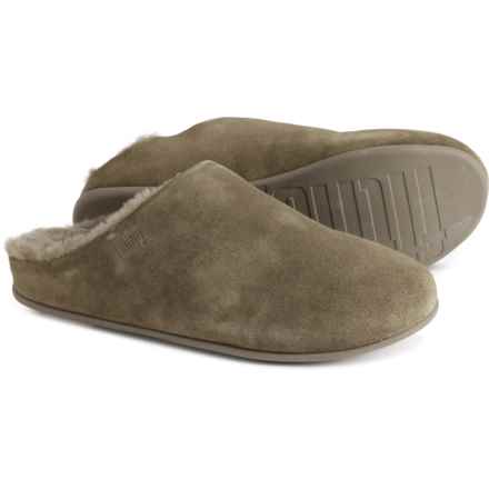 FitFlop Chrissie Shearling Slippers (For Women) in Mossy