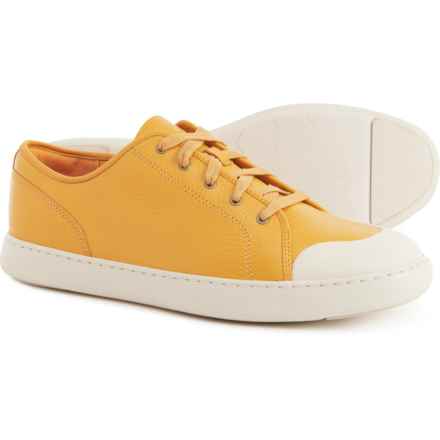 FitFlop Christophe Toe-Cap Sneakers - Leather (For Men) in Mustard Yellow
