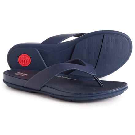 FitFlop Gracie Flip-Flops - Leather (For Women) in Midnight Navy