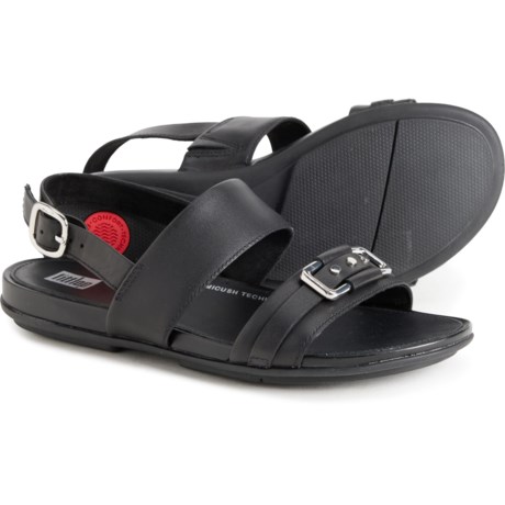 FitFlop Gracie Stud-Buckle Back-Strap Sandals - Leather (For Women) in All Black