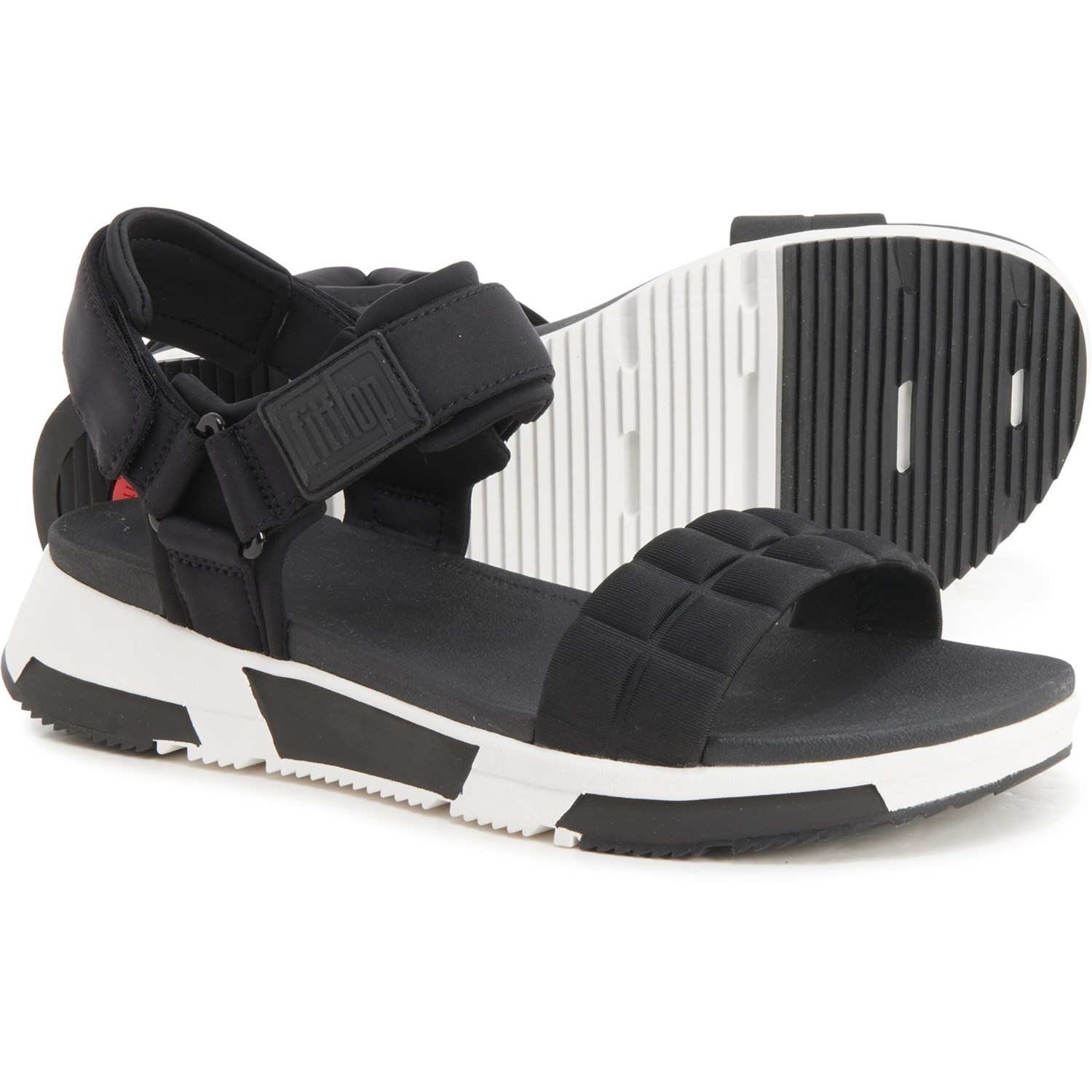 quilted strap sandals