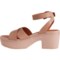 4FJHC_3 FitFlop Pilar Crossover Platform Sandals - Leather (For Women)