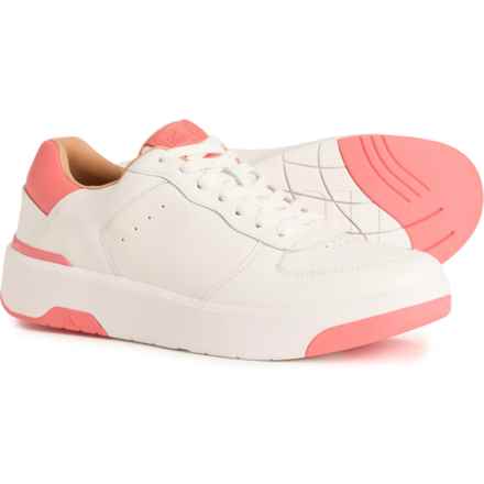 FitFlop Rally EVO Sneakers - Leather (For Women) in Urban White/Rosy Coral