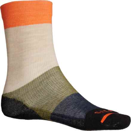 FITS Light Hiker Stratum Hiking Socks - Merino Wool, Crew (For Women) in Tiger Lily