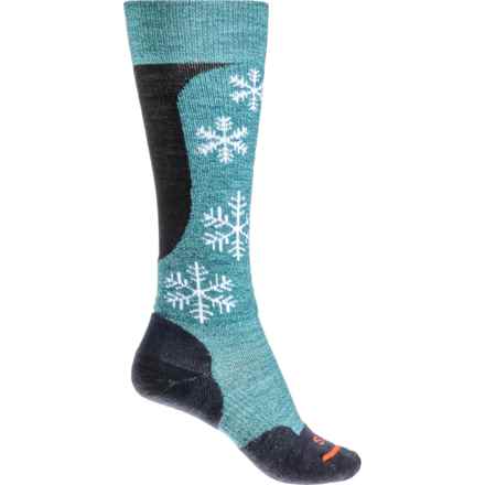 FITS Lightweight Ski Socks - Merino Wool, Over the Calf (For Women) in Juno