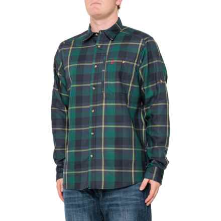 Fjallraven Fjallglim Flannel Shirt - Long Sleeve in Arctic Green/Navy