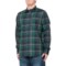 Fjallraven Fjallglim Woven Shirt - Long Sleeve in Arctic Green/Navy
