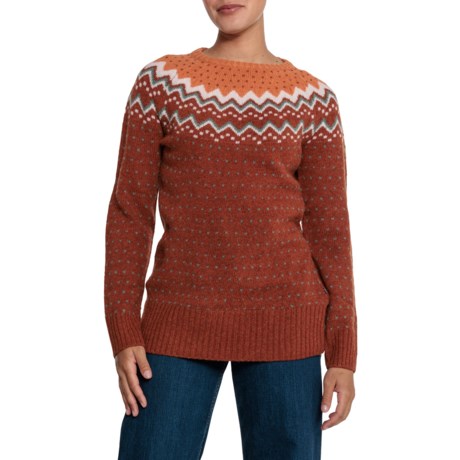 Fjallraven Ovik Knit Sweater - Wool in Autumn Leaf-Desert Brown