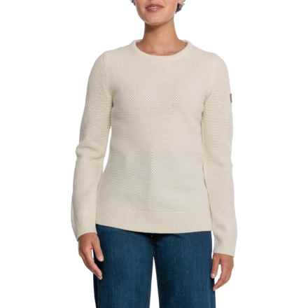 Fjallraven Ovik Structure Sweater - Wool in Chalk White