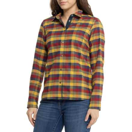 Fjallraven S/F Rider’s Flannel Shirt - Snap Front, Long Sleeve in Flag Check