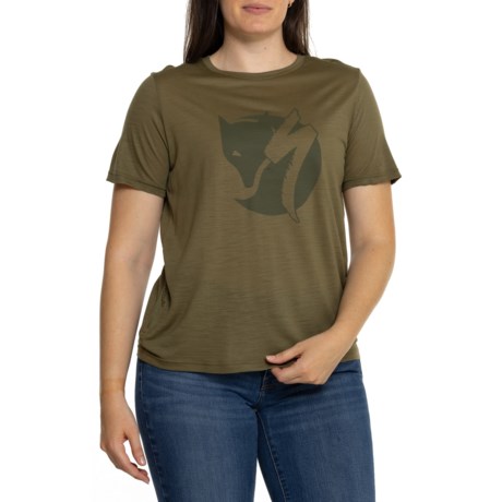 Fjallraven S/F T-Shirt - Wool, Short Sleeve in Green