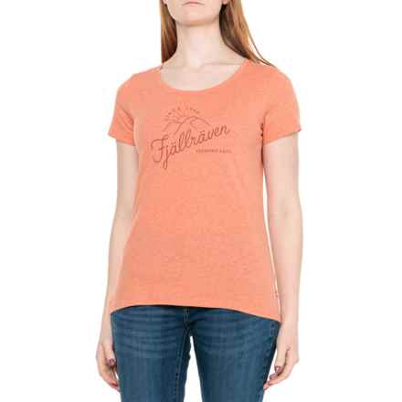 Fjallraven Sunrise T-Shirt - Short Sleeve in Rowan Red-Melange
