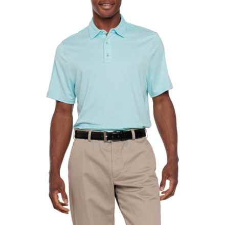 FLAG & ANTHEM All-Day High-Performance Polo Shirt - Short Sleeve in Aqua