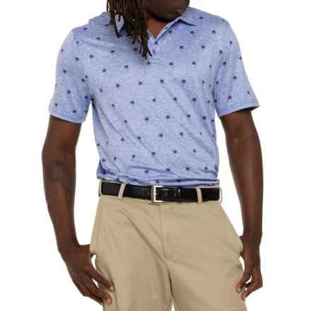 FLAG & ANTHEM Daviston High-Performance Polo - Short Sleeve in Blue Heather