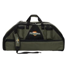 Flambeau Deluxe Soft-Sided Double Bow Case in Black/Green - Closeouts