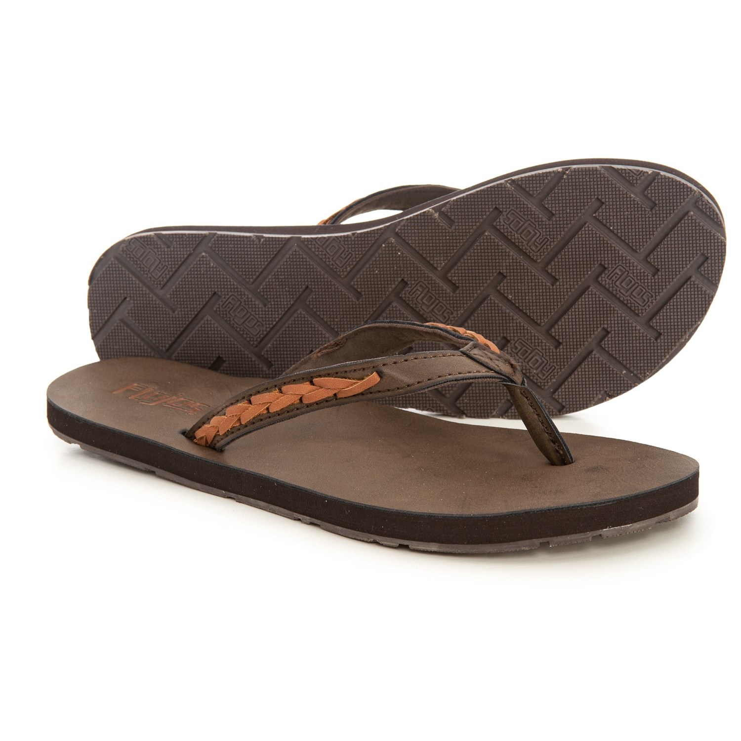 flojos leather flip flops