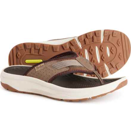 Florsheim Tread Lite Thong Sandals - Leather (For Men) in Taupe