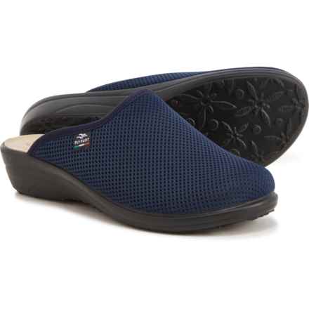 Fly Flot Made in Italy Mesh Clogs (For Women) in Navy