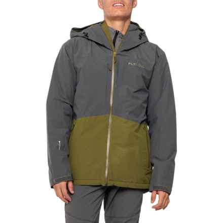 Flylow Albert Ski Jacket - Waterproof, Insulated in Shadow/Moss