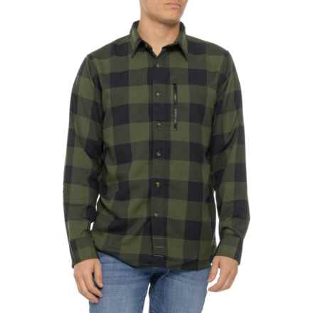 Flylow Angus Flannel Shirt - Long Sleeve in Pine/Black
